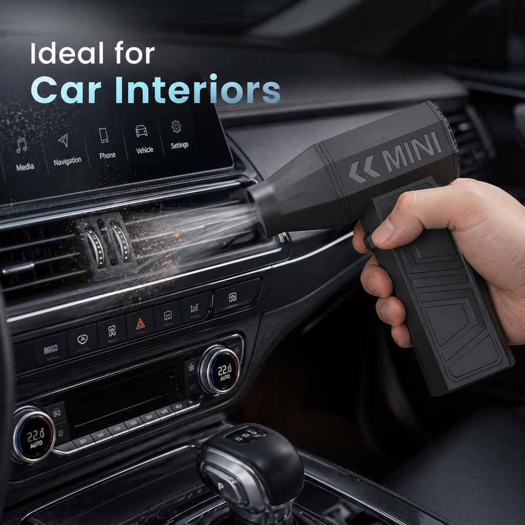 130000 RPM Turbo Jet Fan Handheld Air Blower Mini Electric Tool with LED Power Display for Car PC Pet Hair Barbecue